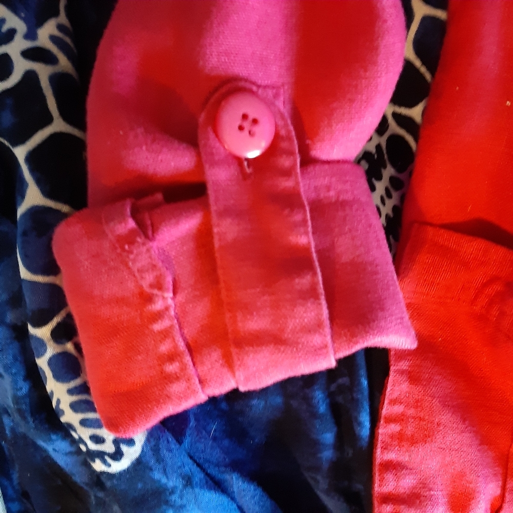 LINEN RASPBERRY JACKET! Charter Club Jacket P/S Raspberry ☆ - Picture 10 of 11